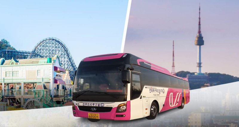 Round Trip Everland Shuttle Bus Transfers from Seoul